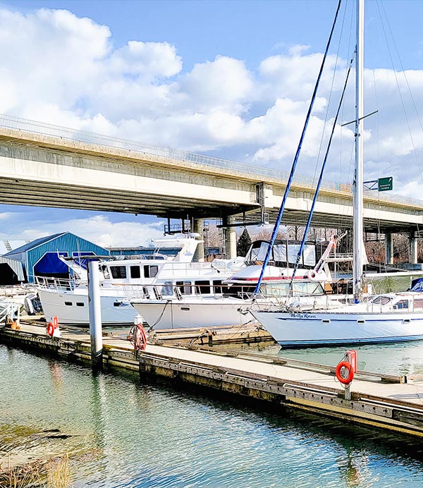 boat moorage bridges marina richmond