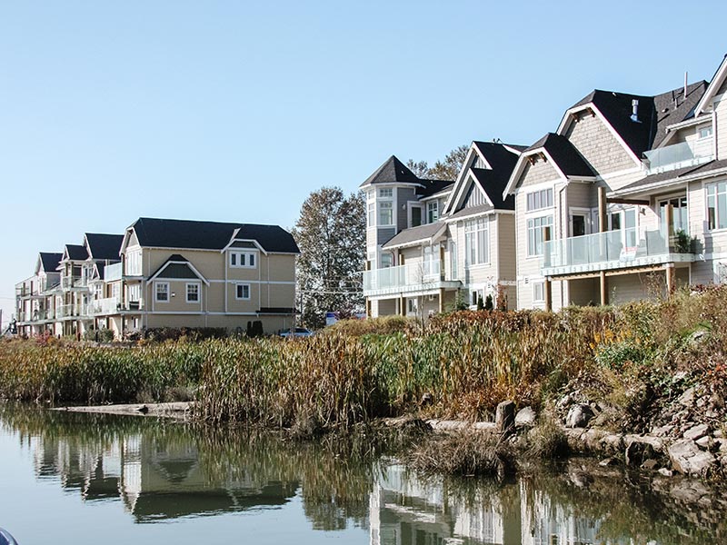 Houses by the Marina Fraser River